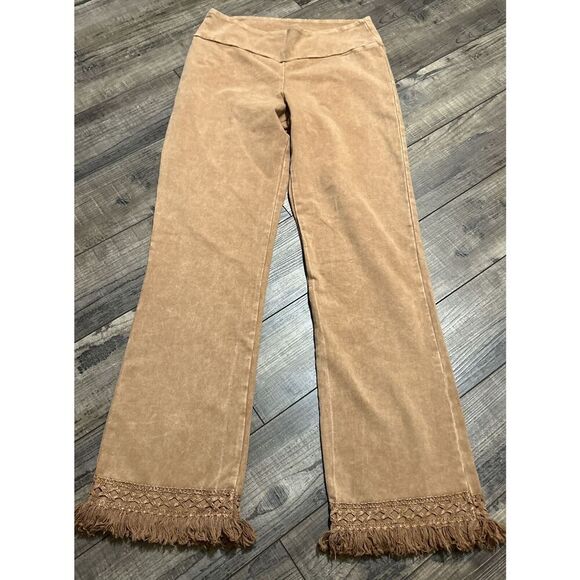 Chatoyant Pants - Chatoyant Straight Pants Brown Women Size M
